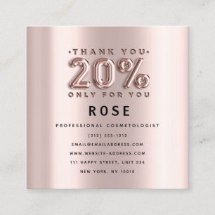 Rose 20% Off Discount Logo Appointment Beauty