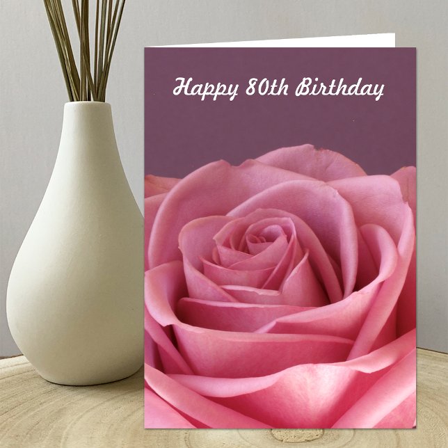 Rose 80th Birthday Card (Creator Uploaded)