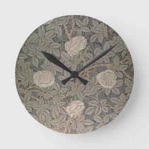 'Rose-90' wallpaper design Round Clock