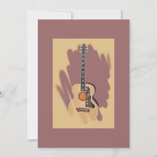 Rose Accoustic Invitation (Front)