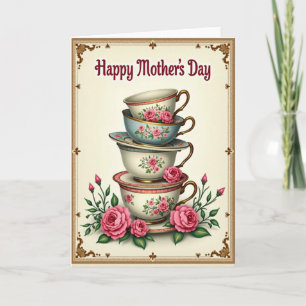Rose Adorned Mothers Day Card