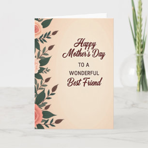 Rose Adorned Mothers Day Wish Card
