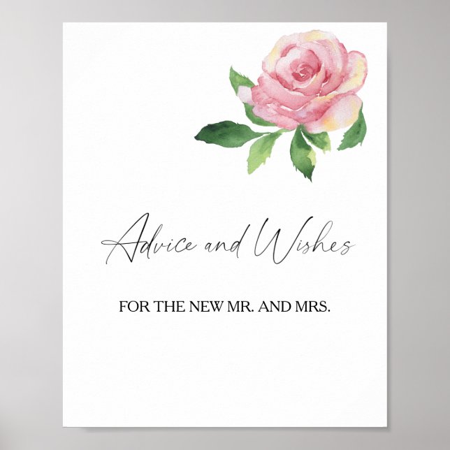Rose - Advice and Wishes for Newlyweds Poster (Front)