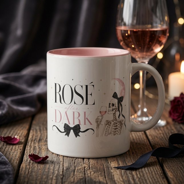 Rosé After Dark Skeleton Halloween  Mug (Creator Uploaded)