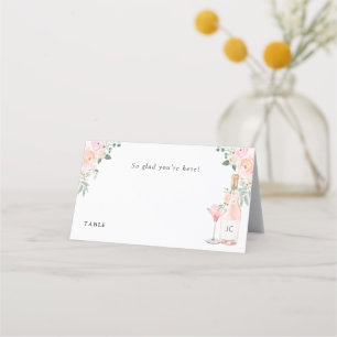 Rosé All Day Bridal Shower Place Card