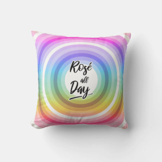 Rosé all day cushion