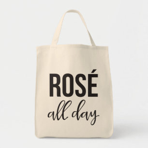 Rose all Day Grocery Tote Bag