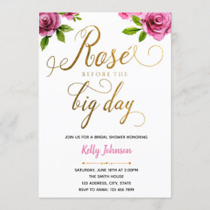Rose all day invitation