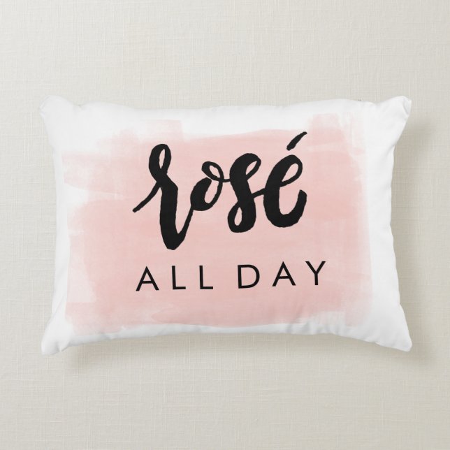 Rosé All Day Pillow (Front)