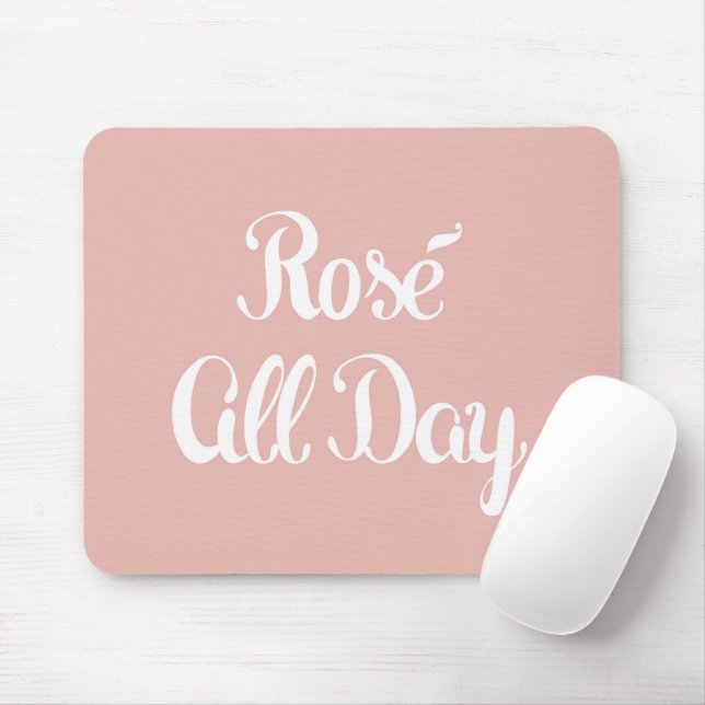 Rosé All Day Pink Mouse Mat (With Mouse)