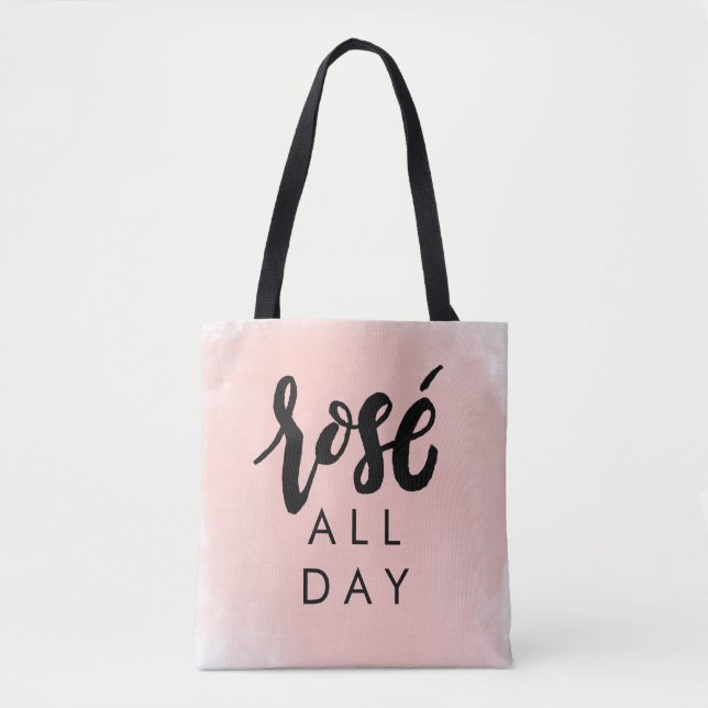 Rosé All Day Tote Bag (Front)