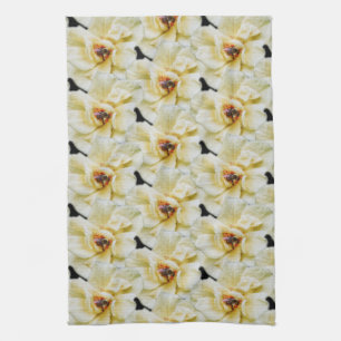 Rose and Bee Tea Towel