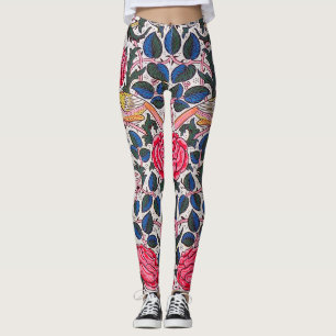 Rose and Bird, William Morris Leggings