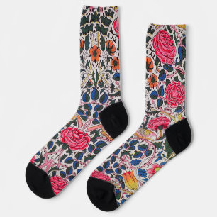 Rose and Bird, William Morris Socks