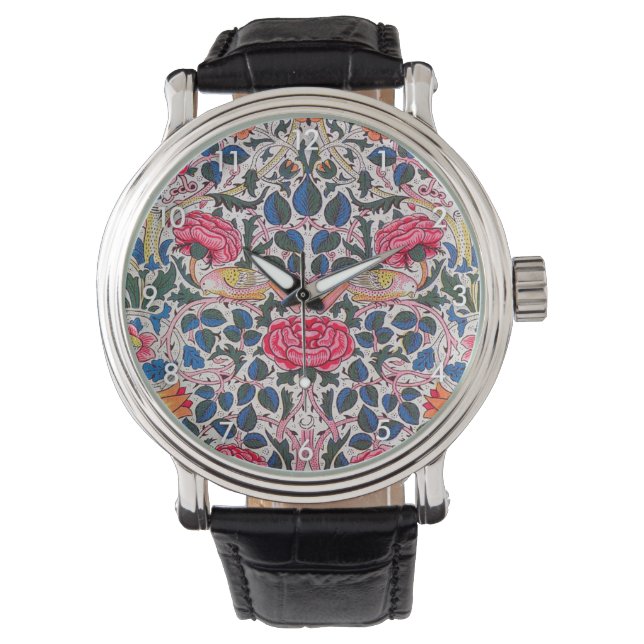 Rose and Bird, William Morris Watch (Front)