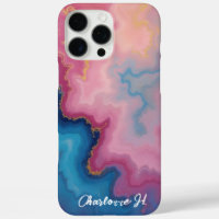 Rose and Blue Agate Texture