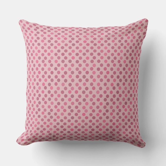 rose and blush polka dots cushion (Front)