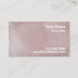 Rose and Blush Water Colour Business - Calling Card