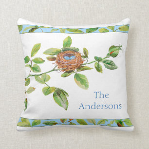 Rose and Bunting Cushion