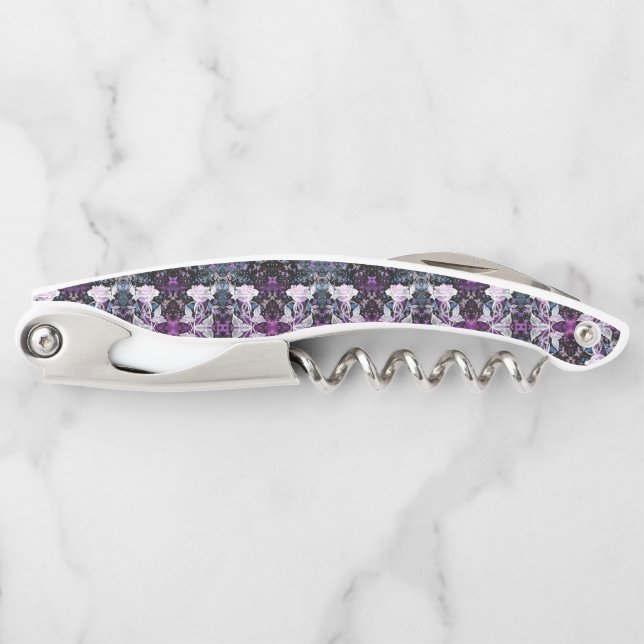 Rose and Butterflies Waiter's Corkscrew (Front)