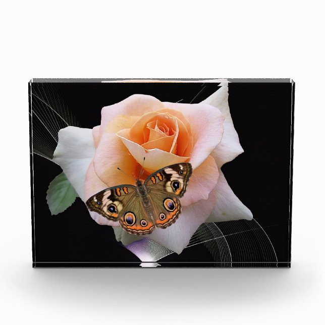 Rose and Butterfly Photo Block (Front)