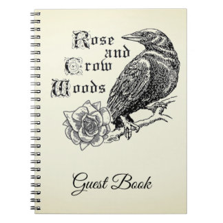 Rose and Crow Woods Guest Book tinted