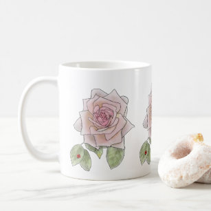 Rose and Ladybird Coffee Mug