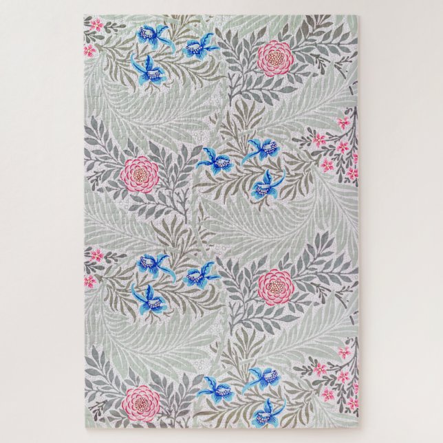 Rose and Larkspur, William Morris Jigsaw Puzzle (Vertical)