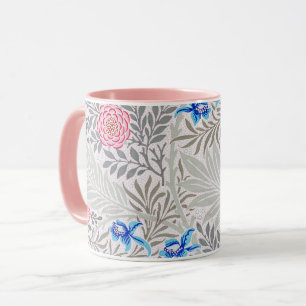 Rose and Larkspur, William Morris Mug
