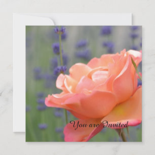 Rose and Lavender Birthday Invitation