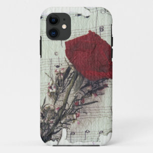 <Rose and Music> by Kim Koza 2 iPhone 11 Case