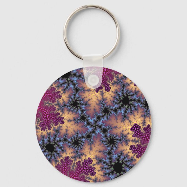 Rose and Peach Speckle Key Ring (Front)