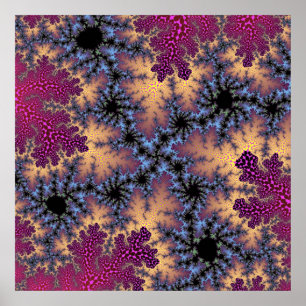 Rose and Peach Speckle Poster