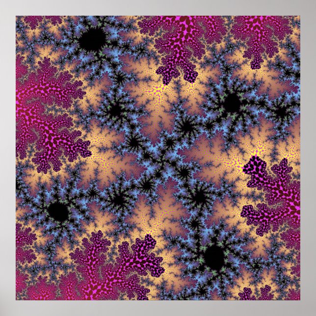 Rose and Peach Speckle Poster (Front)