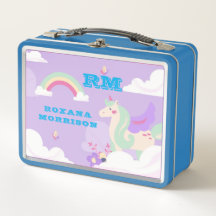 ROSE AND PINK AND WINGED UNICORN GREEN