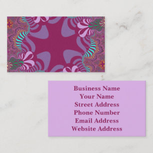 Rose and Plum Cross Business Card
