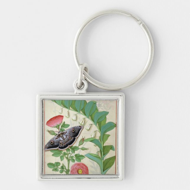 Rose and Polygonatum Key Ring (Front)