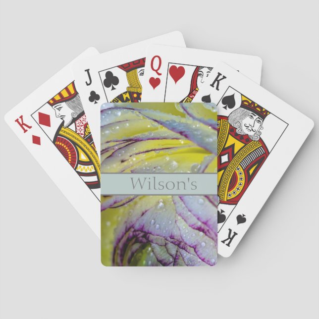 Rose and Rain Classic Playing Cards (Back)