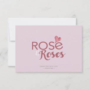 Rosé and Roses Valentine's Thank You