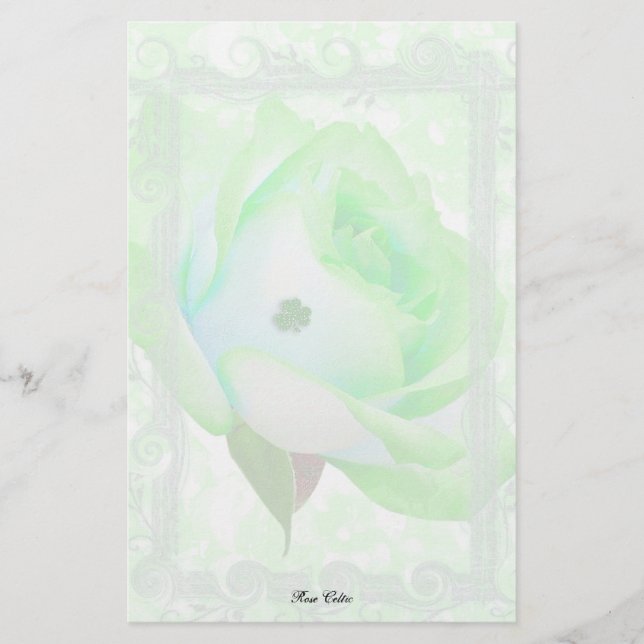 Rose and Shamrock! Stationery (Front)