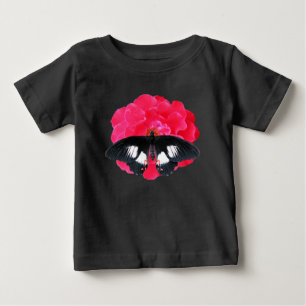 Rose and Swallowtail Baby T-Shirt