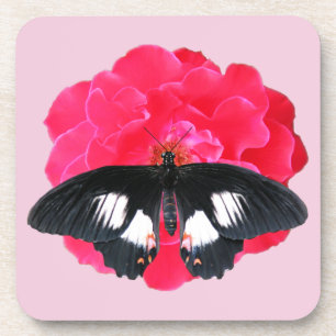 Rose and Swallowtail Coaster