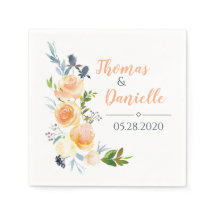 Rose and Thistle Wedding Reception Navy and Orange