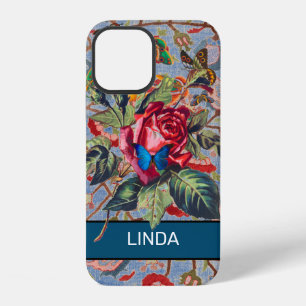 ROSE AND WILLIAM MORRIS iPhone 12 CASE DIY NAME