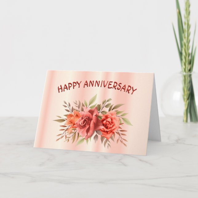 Rose Anniversary Card (Front)