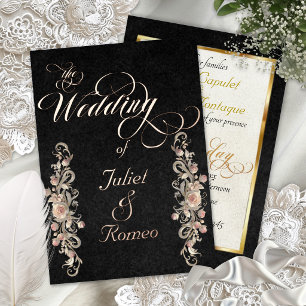 Rose Arc Borders & Calligraphy - Black