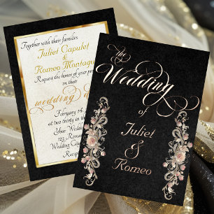 Rose Arc Borders & Calligraphy - Black