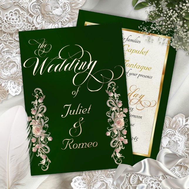Rose Arc Borders & Calligraphy - Emerald (Creator Uploaded)