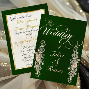 Rose Arc Borders & Calligraphy - Emerald