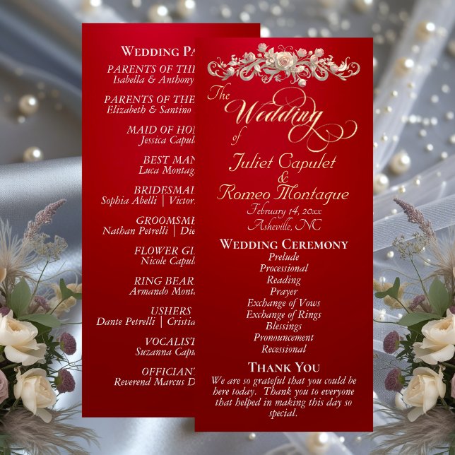 Rose Arc - Red Wedding Programme (Creator Uploaded)